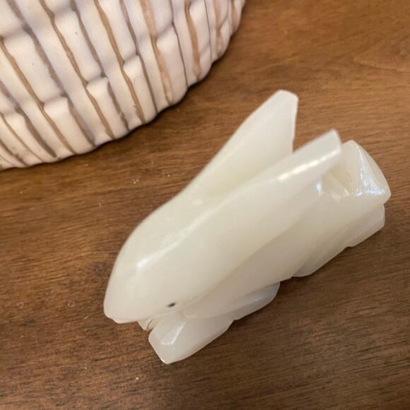 Carved Onyx bunny rabbit Asian - Picture 2 of 9